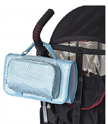 TURQUOISE BLUE TRAVEL CHANGING MAT Sucre Orge
