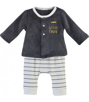 STRIPED BABY TROUSERS SET Sucre Orge