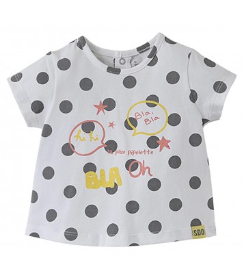GREY POLKA-DOT T-SHIRT Sucre Orge