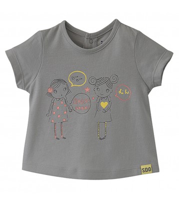 GIRL GREY T-SHIRT Sucre Orge