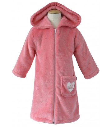 LONG PINK GIRL DRESSING GOWN Sucre Orge