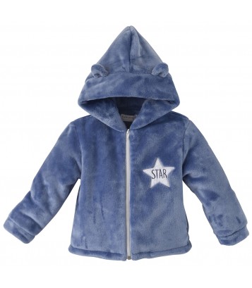 SHORT BLUE DRESSING GOWN Sucre Orge