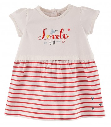 BABY STRIPED DRESS "LOVELY GIRL" Sucre Orge