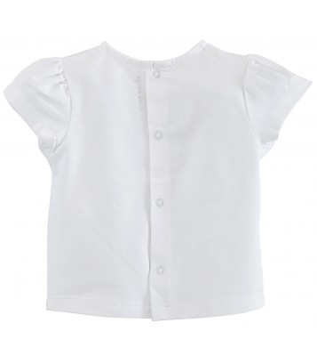 BABY SHORT DUNGAREES + T-SHIRT "FLEURS SAUVAGES" Sucre Orge