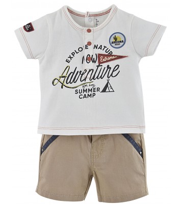 BABY SHORTS + T-SHIRT "NEW ADVENTURE" Sucre Orge