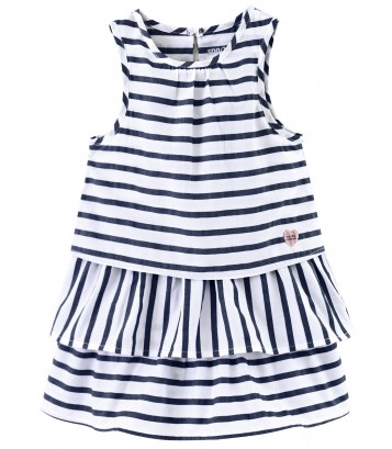 ROBE SANS MANCHES A VOLANTS sucre d'orge