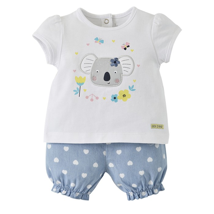 Baby Girl Koala Shorts T Shirt The Denim Jean S Baby Clothing