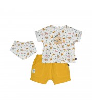 TSHIRT SHORT BAVOIR LENI Sucre Orge