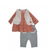 TUNIC GILET SS MCHES PANTALON PETRA Sucre Orge