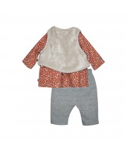 TUNIC GILET SS MCHES PANTALON PETRA Sucre Orge