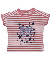 T-SHIRT RAYE ROSE Sucre d'Orge