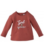 SWEAT SHIRT FILLE ROUGE "GIRL POWER" Sucre Orge