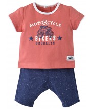 BABY SHORTS + T-SHIRT "BIKERS" Sucre Orge