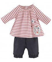 BABY TUNIC + SHORT TROUSERS "LOVELY GIRL" Sucre Orge