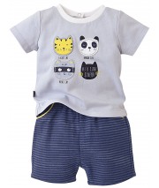 "CAT" BABY BOY SHORTS + T-SHIRT Sucre Orge