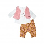 BABY TSHIRT TROUSERS SLEEVELESS COAT ISA