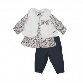 BABY TUNIC JEGGING SLEEVELESS COAT PERLE