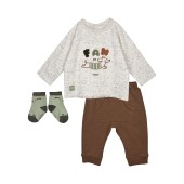 BABY TSHIRT TROUSERS SOCKS PAT