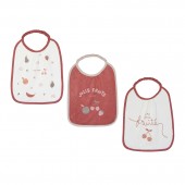 BABY SET OF 3 BIBS OLYMPE