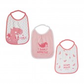BABY SET OF 3 ELASTICATED BIBS JOVANA