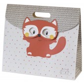 BEIGE "FOX" BAG GIFT WITH FLAP SUCRE D'ORGE