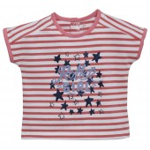 PINK STRIPED T-SHIRT