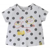 GREY POLKA-DOT T-SHIRT
