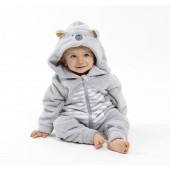 STRIPED HOODED OVERALL 2/8 YEARS