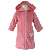 LONG PINK GIRL DRESSING GOWN