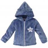 SHORT BLUE DRESSING GOWN