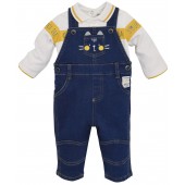 BABY JEANS OVERALL + T-SHIRT