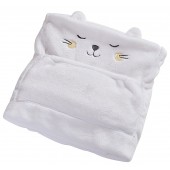 ECRU BLANKET/CUSHION