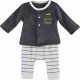 STRIPED BABY TROUSERS SET Sucre Orge