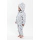 GREY HOODED OVERALL 2/8 YEARS Sucre Orge