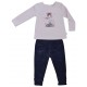 DARK GREY/PINK GIRL PYJAMAS 2/8 YEARS Sucre Orge