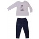 DARK GREY/PINK GIRL PYJAMAS 2/8 YEARS Sucre Orge
