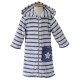 NAVY/GREY STRIPED DRESSING GOWN Sucre Orge