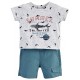 BABY SHORTS + PRINTED T-SHIRT "PACIFIC WAVE" Sucre Orge