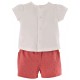BABY T-SHIRT + SHORTS "LOVELY GIRL" Sucre Orge