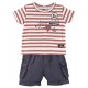 BABY SHORTS + STRIPED T-SHIRT "NEW ADVENTURE" Sucre Orge