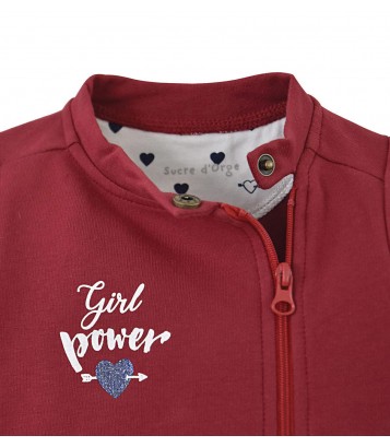 RED BABYGIRL CARDIGAN Sucre Orge