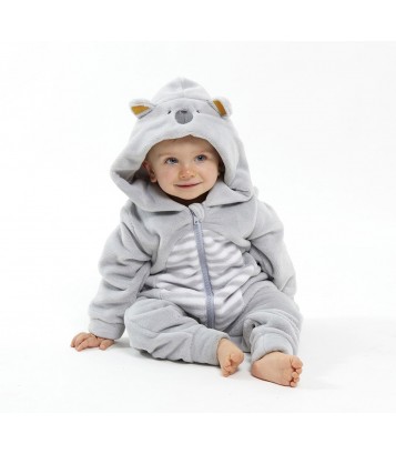 STRIPED HOODED OVERALL 2/8 YEARS Sucre Orge