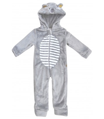 STRIPED HOODED OVERALL 2/8 YEARS Sucre Orge