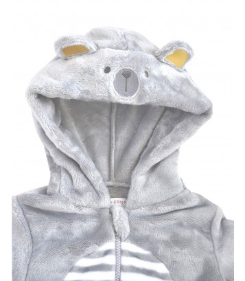 STRIPED HOODED OVERALL 2/8 YEARS Sucre Orge