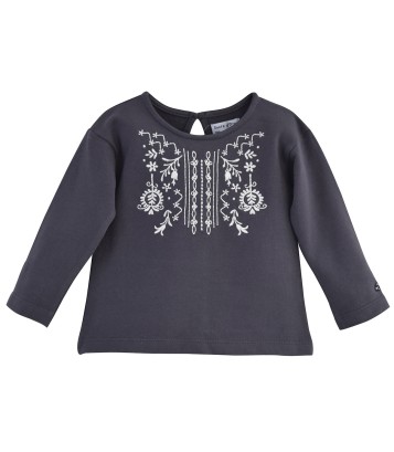 "BEST DAY" DARK GREY GIRL SWEAT SHIRT Sucre Orge