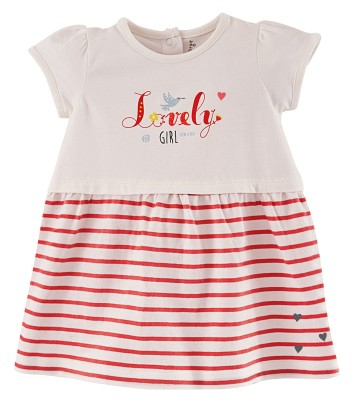 BABY STRIPED DRESS "LOVELY GIRL" Sucre Orge