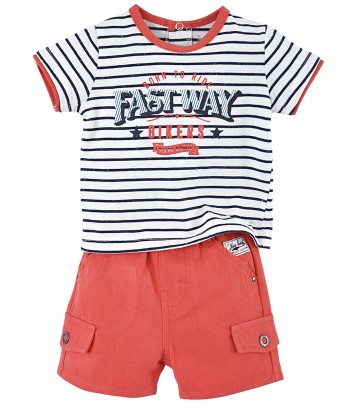 BABY SHORTS + T-SHIRT "BIKERS" Sucre Orge