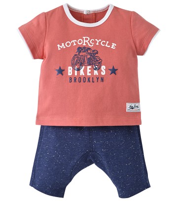 BABY SHORTS + T-SHIRT "BIKERS" Sucre Orge