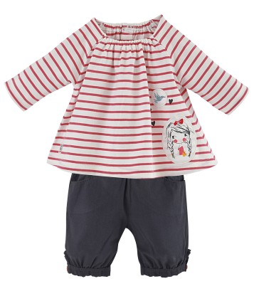 BABY TUNIC + SHORT TROUSERS "LOVELY GIRL" Sucre Orge