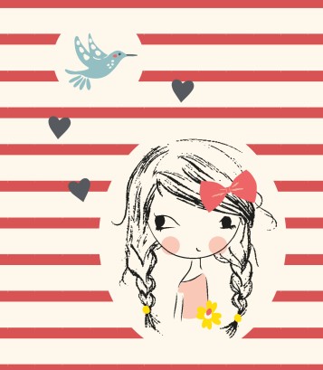 BABY TUNIC + SHORT TROUSERS "LOVELY GIRL" Sucre Orge